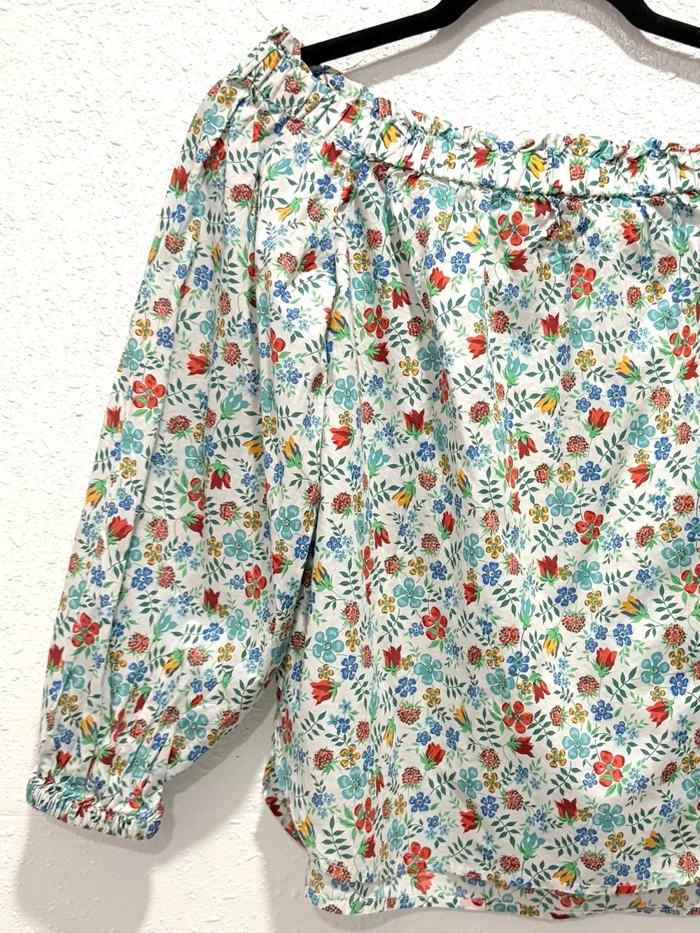 J.Crew x‎ Liberty Art Fabrics off-the-shoulder floral blouse 0